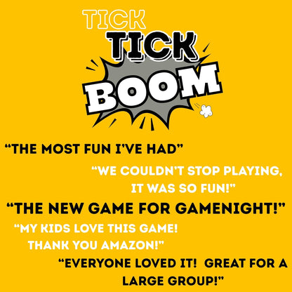 Tick Tick Boom Fun Card Game for Family, Couples, Friends and Kids. Easy to Learn and Fun to Play Word Card for Game Night Or Couples Night